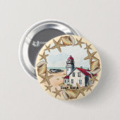 Seashell Lighthouse Button (Vorne & Hinten)
