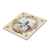 Seashell Lighthouse Fliese (Seite)