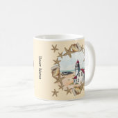 Seashell Lighthouse Kaffeetasse (VorderseiteRechts)