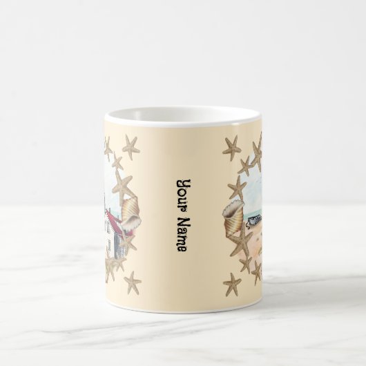 Seashell Lighthouse Kaffeetasse (Mittel)