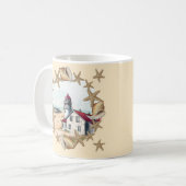 Seashell Lighthouse Kaffeetasse (Vorderseite Links)
