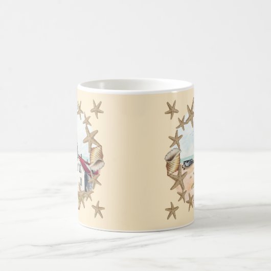 Seashell Lighthouse Kaffeetasse (Mittel)