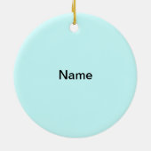 Seashell Lighthouse Keramik Ornament (Hinten)