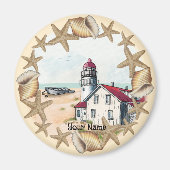 Seashell Lighthouse Magnet (Vorne)