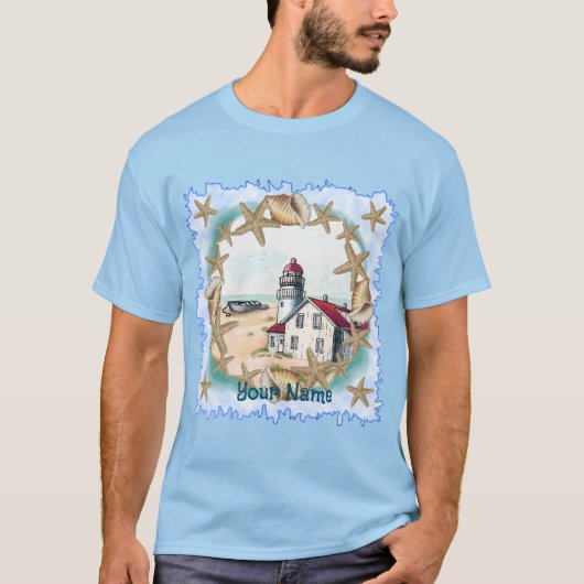 Seashell Lighthouse T - Shirt (Vorderseite)