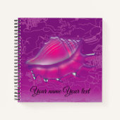 Seashell Lila Notizbuch (Vorderseite)
