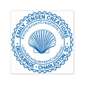 Seashell Logo Firmenname URL E-Mail-Adresse #S Permastempel (Design)