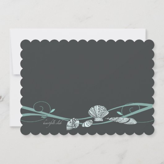 Seashell Medley Einladung (Rückseite)