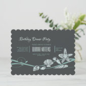 Seashell Medley Einladung (Stehend Vorderseite)