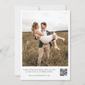 Seashell mit einer Bow Gold Beach Hochzeit in Urla Save The Date (Rückseite)
