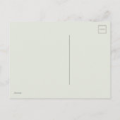 Seashell mit Ribbon Ankündigungspostkarte (Rückseite)