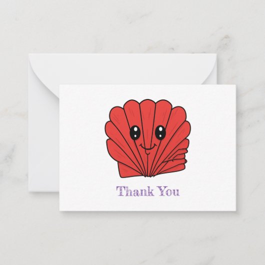 Seashell Mitteilungskarte (Vorderseite)