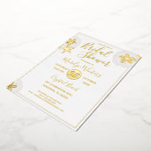 Seashell Modern Brautparty Folieneinladung (Gedreht)