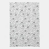 Seashell monochrome Teetuch Geschirrtuch (Vertikal)