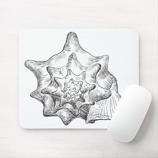 Seashell Mousepad (Mit Mouse)