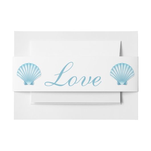 Seashell Muschel Beach Wassersport Einladungsbanderole (Vorderseite Beispiel)