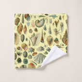 Seashell Muschel Mollusk Clam Badhandtuch Set (Waschlappen)