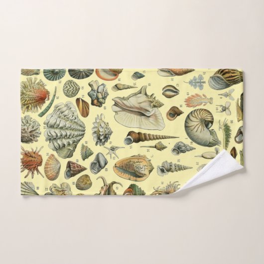 Seashell Muschel Mollusk Clam Badhandtuch Set (Handtuch)