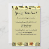 Seashell Muschel Mollusk Clam Einladung (Vorderseite)