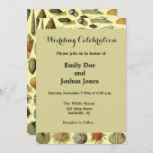 Seashell Muschel Mollusk Clam Einladung (Vorne/Hinten)