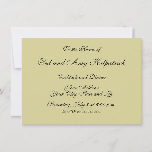 Seashell Muschel Mollusk Clam Einladung (Rückseite)