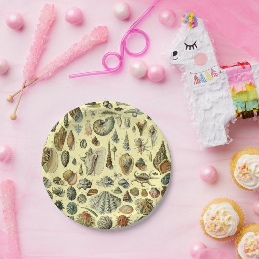 Seashell Muschel Mollusk Clam Pappteller (Party)