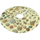 Seashell Muschel Mollusk Clam Polyester Weihnachtsbaumdecke (Schrägansicht)