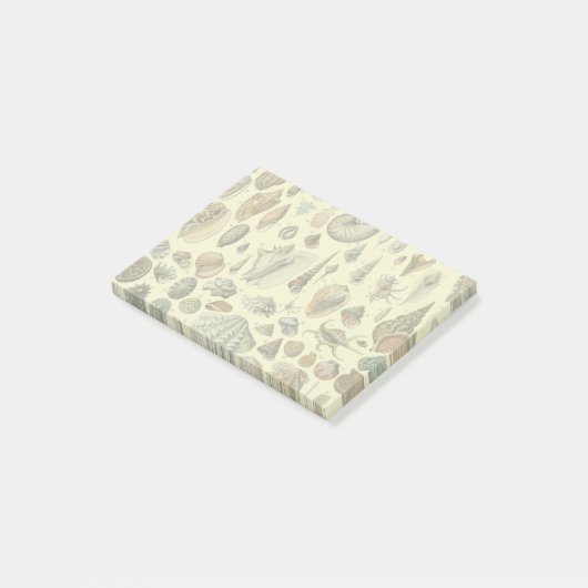 Seashell Muschel Mollusk Clam Post-it Klebezettel (angewinkelt)