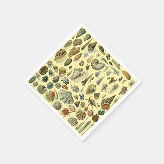 Seashell Muschel Mollusk Clam Serviette (Ecke)