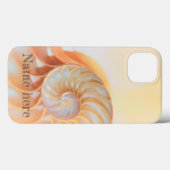Seashell Muschel nautilus Swirl iPhone / iPad Gehä Case-Mate iPhone Hülle (Rückseite (Horizontal))