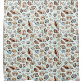 Seashell-Muster Duschvorhang (Vorderseite)