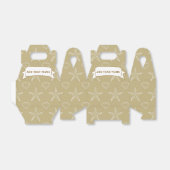 Seashell-Muster Sand Farbe Starfish benutzerdefini Geschenkschachtel (Ungefaltet)