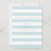 Seashell Nautical Beach Wedding | Brautparty Einladung (Rückseite)