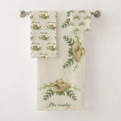 Seashell Nautical Muscheln Eukalyptus Coastal Badhandtuch Set (Insitu)