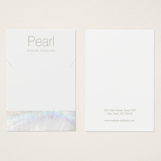 Seashell Nautical Necklace Bracelet Display Holder (Vorne & Hinten)