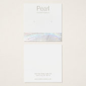 Seashell Nautical Stud Earring Display Holder (Vorne & Hinten)