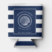 Seashell Nautical Wedding Dosenkühler (Vorderseite)