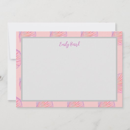 Seashell Note Card Mitteilungskarte (Vorderseite)