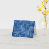 Seashell Notecard Karte (Gelbe Blume)