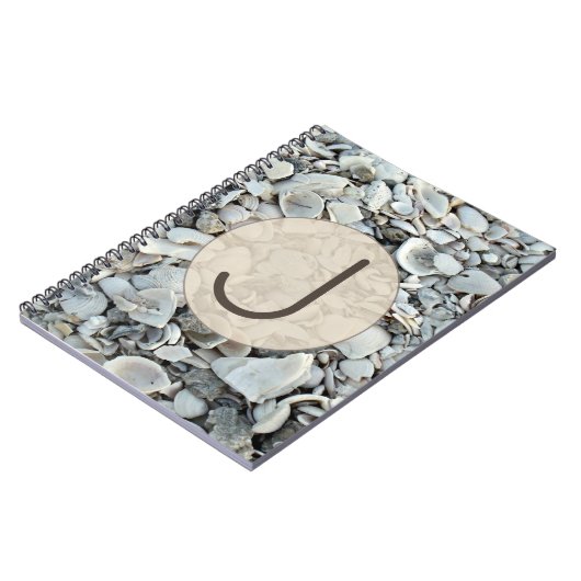 Seashell Notes Initial Design Notizblock (Linke Seite)