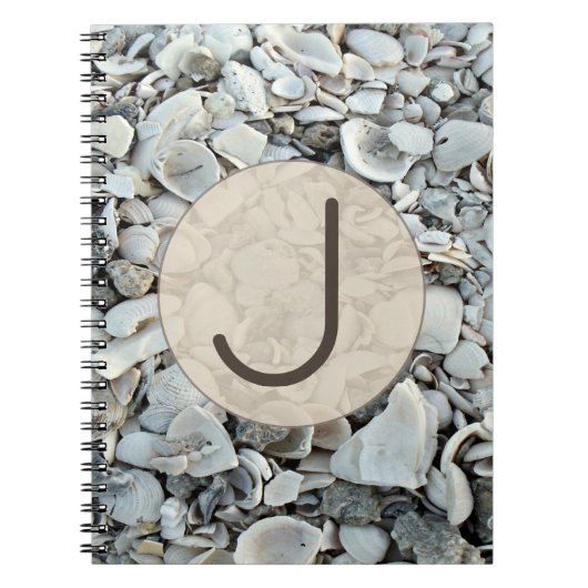 Seashell Notes Initial Design Notizblock (Vorderseite)