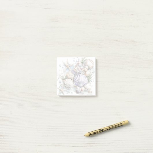 Seashell Notes Post-it Klebezettel (Auf Schreibtisch)