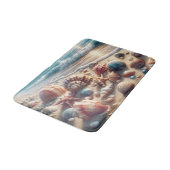 Seashell Ocean Beach Badematte (Schrägansicht)