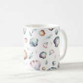 Seashell Ocean Beach Sea Muschel Design 358 Kaffeetasse (VorderseiteRechts)