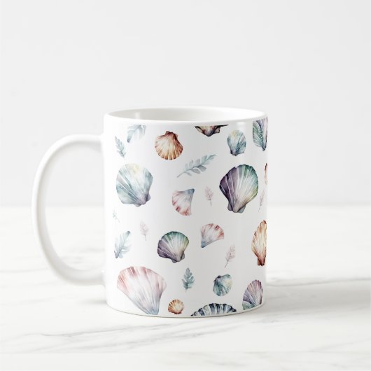 Seashell Ocean Beach Sea Muschel Design 358 Kaffeetasse (Links)