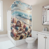 Seashell Ocean Shore Duschvorhang (Beispiel)
