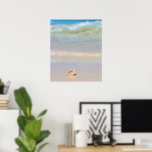 Seashell on Beach | Cabo Verde Poster (Heimbüro)