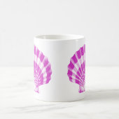 Seashell - orchid und weiß kaffeetasse (Mittel)