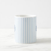 Seashell Painting Nautical Stripe Kaffeetasse (Mittel)