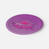 Seashell Pappteller (Schrägansicht)